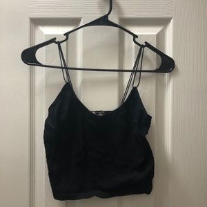 ZARA black crop tank